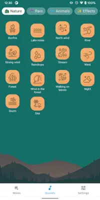 Calming Sounds android App screenshot 1